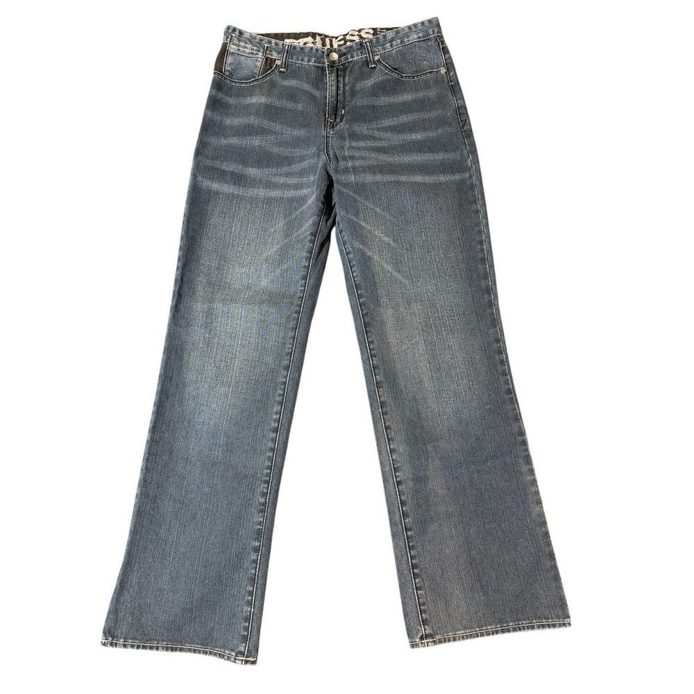 Vintage GUESS Cliff Boot Cut Women's Blue Jeans Size‎ 20 Medium Wash Mid Rise